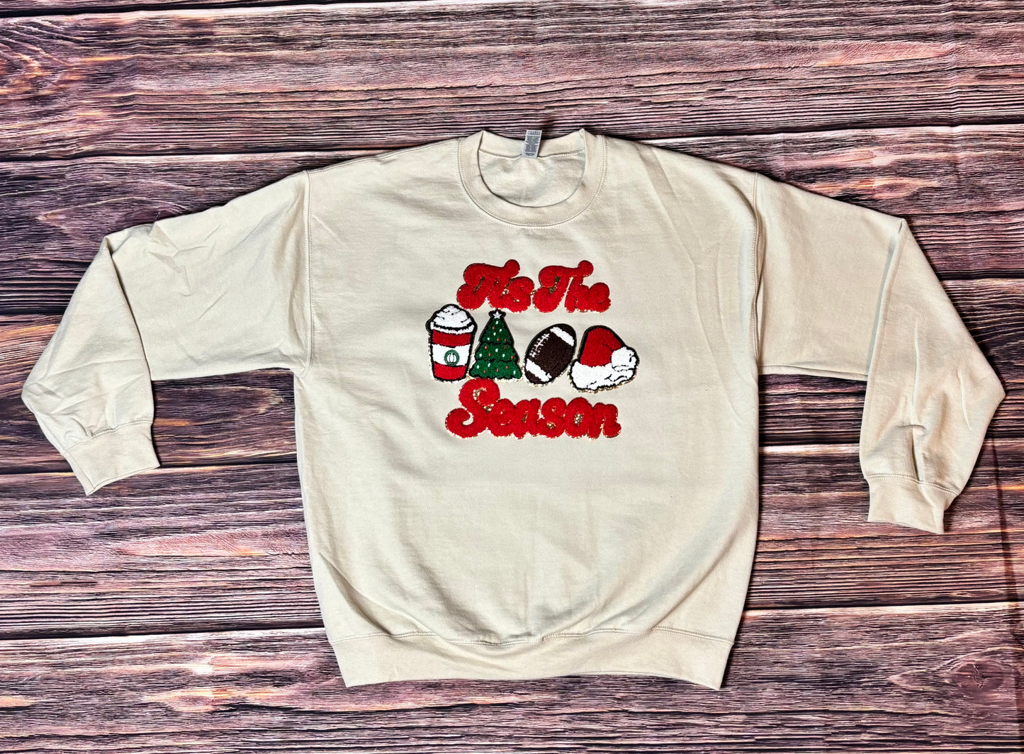 Tis The Season - Sand Fleece Crew