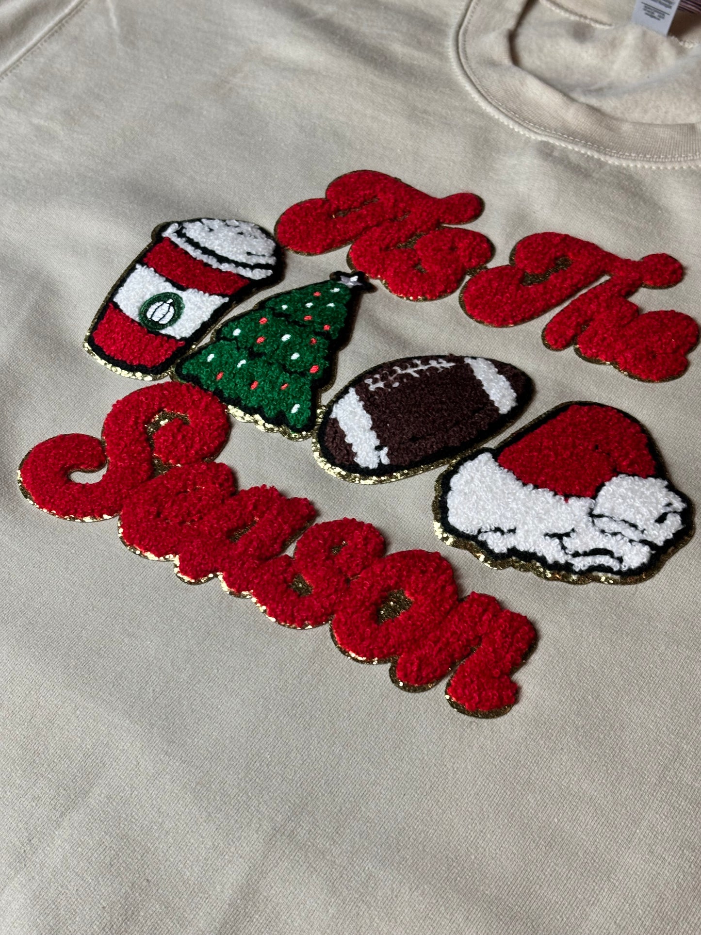 Tis The Season - Sand Fleece Crew