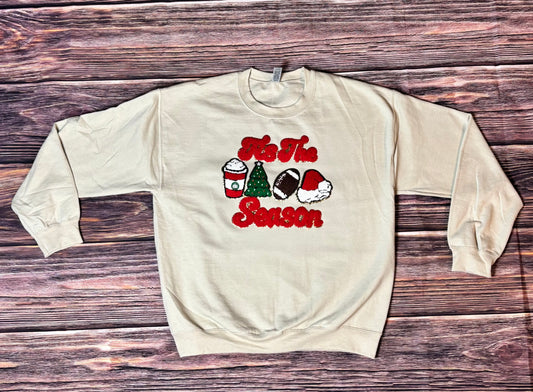 Tis The Season - Sand Fleece Crew